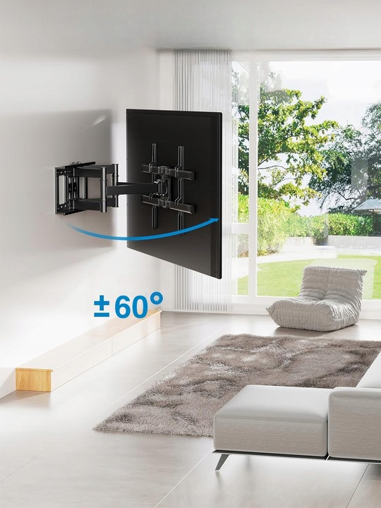 Extra Mocny Obrotowy Uchwyt do Telewizora Wieszak TV 32-90 cali Uniwersalny