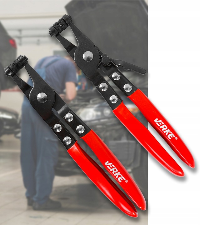 SZCZYPCE DO OPASEK ZACISKOWYCH ROZPRĘŻNYCH PROSTE ZESTAW SZCZYPIEC 2