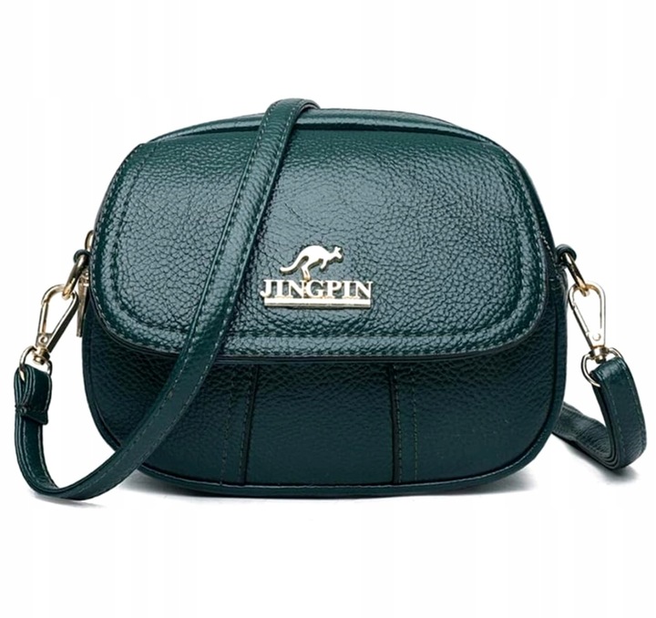 Torebka kuferek listonoszka skórzana na ramię Kangurek kopertówka Damska