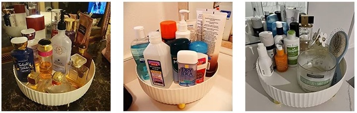 ORGANIZER OBROTOWY na Kosmetyki POJEMNIK na PERFUMY PĘDZLE Make-up 360