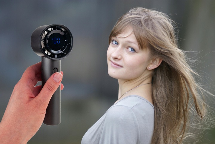 WENTYLATOR WIATRAK MINI WIATRACZEK RĘCZNY PODRÓŻNY PLAŻOWY PRZENOŚNY