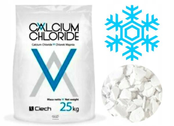 CHLOREK WAPNIA CIECH QEMETICA 25KG DO ODMRAŻANIA I USUWANIA ŚNIEGU