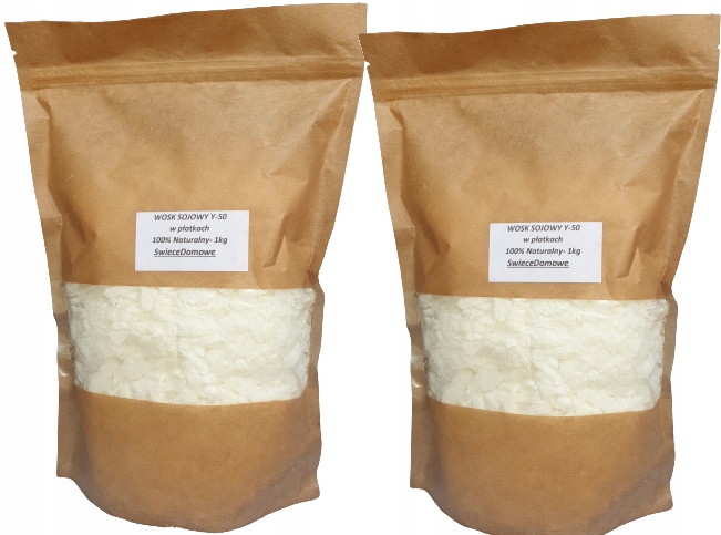 WOSK SOJOWY NATURALNY ECO do produkcji świec sojowych rozdrobniony Y50