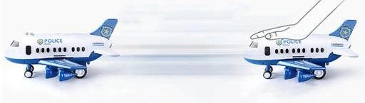 SAMOLOT POLICYJNY INTERAKTYWNY Z POJAZDAMI POLICJA LOTNISKO OTWIERANY