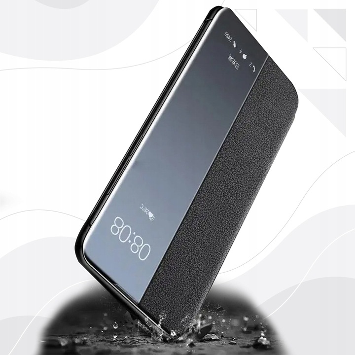 Etui do Samsung Galaxy S24 Ultra, SMART VIEW Case + SZKŁO 9D NA CAŁY EKRAN