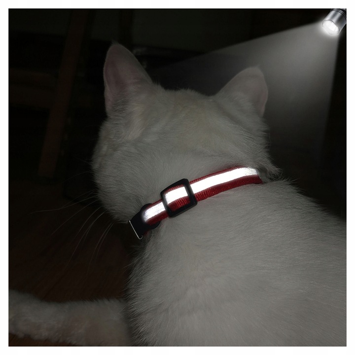 Odblaskowa Obroża Kota Psa dzwonek + Identyfikator