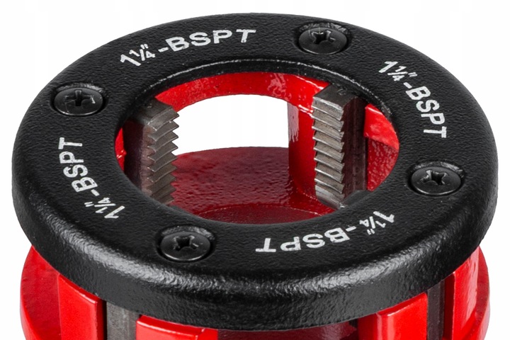 GWINTOWNICA RĘCZNA DO RUR grzechotka ZESTAW 6 narzynek głowic 1/4"–1