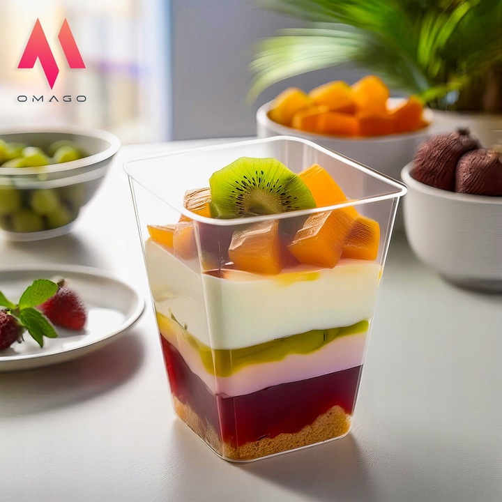 PUCHARKI do DESERÓW POJEMNIK NA ŻYWNOŚĆ na DESERY na DESERKI 24szt 150ml