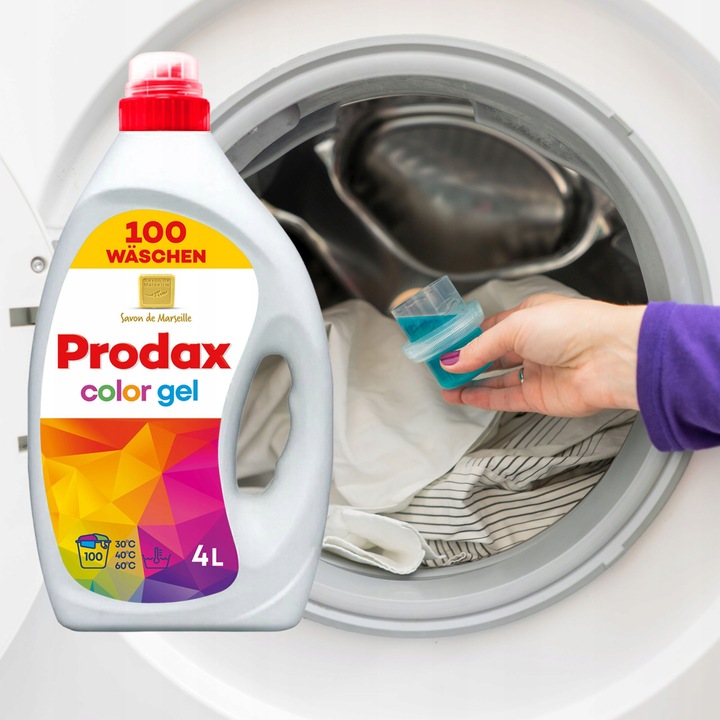 NIEMIECKI ŻEL DO PRANIA ZESTAW MIX KOLOR UNIWERSALNY 200 PRAŃ WYDAJNY DE