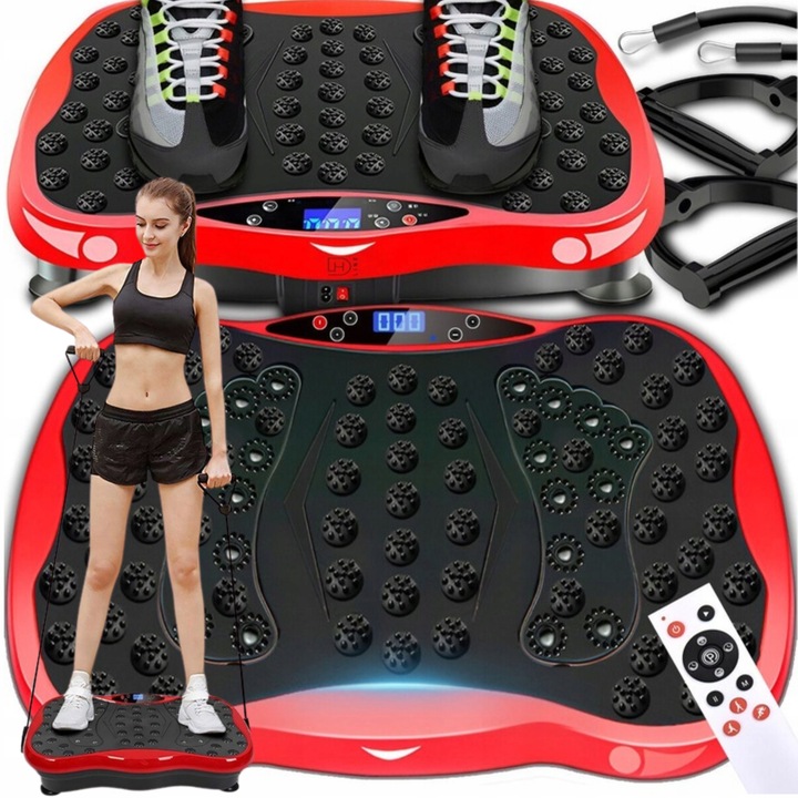 PLATFORMA WIBRACYJNA WIBRUJĄCA MASAŻER CAŁEGO CIAŁA TRENINGOWA Z PILOTEM