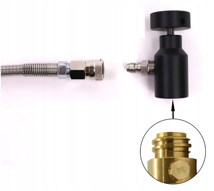 Wąż Przetoczka Adapter Do Napełniania CO2 pasuje do Sodastream brita