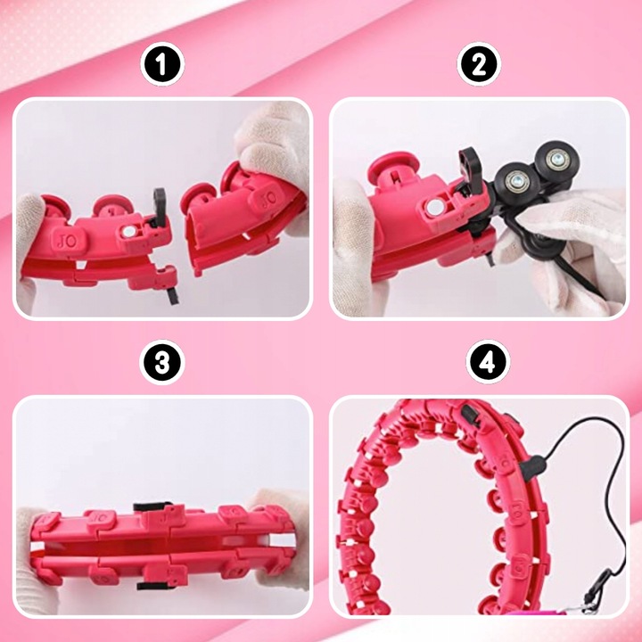 HULA HOP Z OBCIĄŻENIEM ODCHUDZAJĄCE KOŁO Z WYPUSTKAMI MASAŻER OBCIĄŻNIK