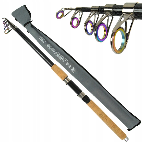 Wędka teleskopowa 3,60m na grunt 60-120 g spławik Blue Print