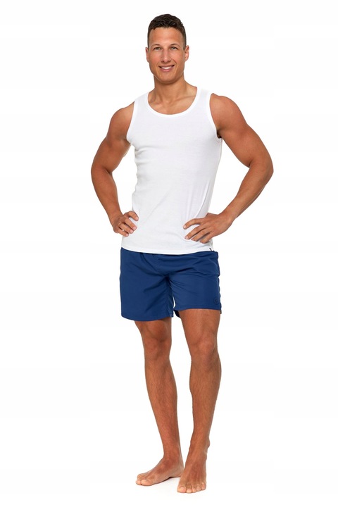 Gładkie PODKOSZULKI MĘSKIE 2 szt. Zestaw Podkoszulek Na Ramiączkach