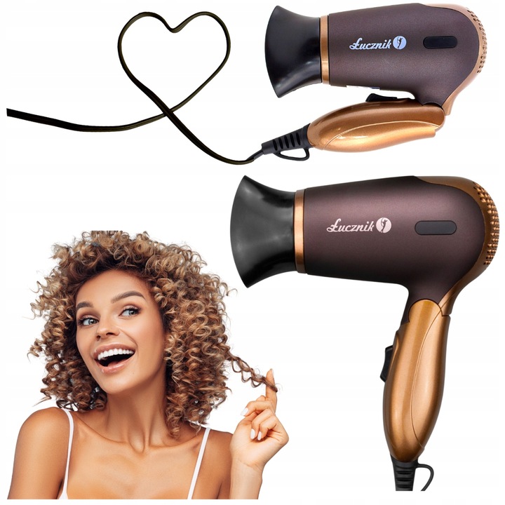 SUSZARKA DO WŁOSÓW MAŁA SKŁADANA LEKKA TURYSTYCZNA PODRÓŻNA MOCNA