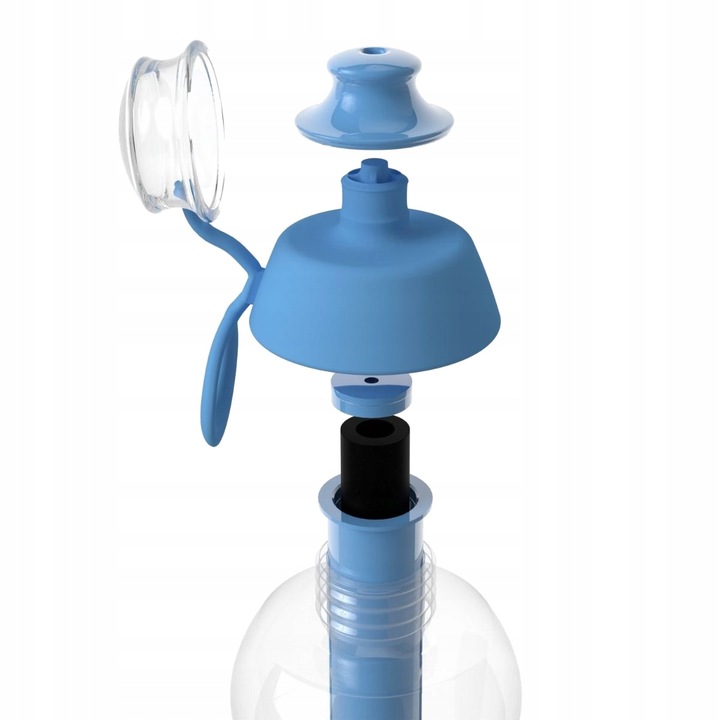 Bidon niebieska błękitna butelka filtrująca wodę wkład filtr Dafi SOFT