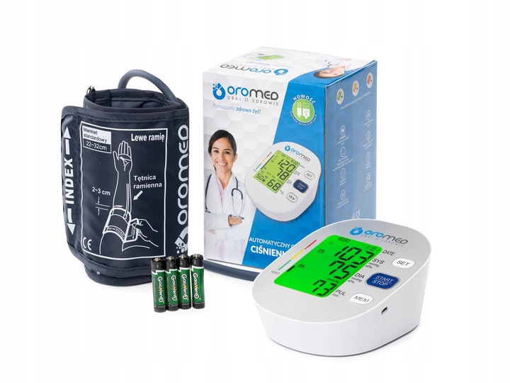 CIŚNIENIOMIERZ NARAMIENNY ELEKTRONICZNY USB ARYTMIA PODŚWIETLANY LCD JAKOŚĆ