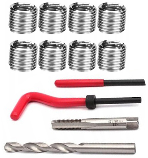 ZESTAW NAPRAWCZY GWINTÓW NAPRAWY GWINTU M5-M12 131