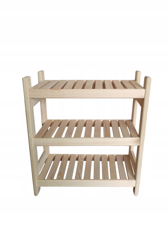 Regał sosnowy modułowy 3 półki 60x44x25 cm