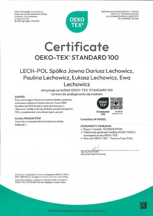 Poduszka Pierze 70x80 cm puch i pierze RÓŻOWA, producent