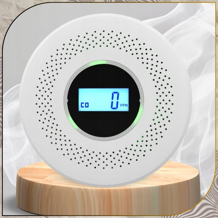 Czujnik czadu i dymu tlenku węgla pożaru ognia JKD 512COM