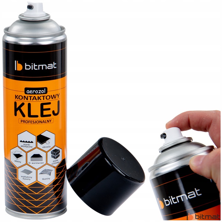 KLEJ SPRAY FILCU MAT PIANEK GĄBEK WYGŁUSZAJĄCYCH montażowy łatwa aplikacja