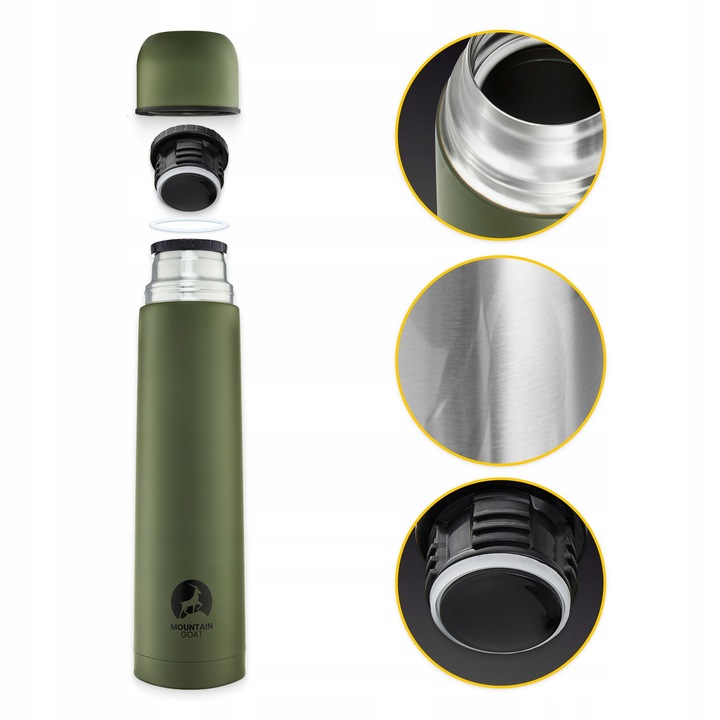 POJEMNY SZCZELNY TERMOS MOUNTAIN GOAT DUŻY 1L
