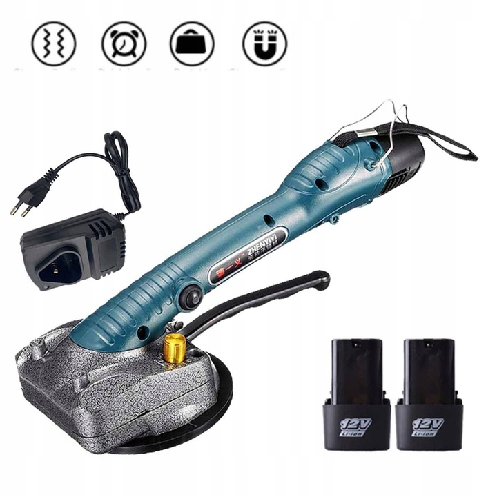 PRZYSSAWKA WIBRUJĄCA DO UKŁADANIA POZIOMOWANIA PŁYTEK GLAZURY WIBRATOR 12V