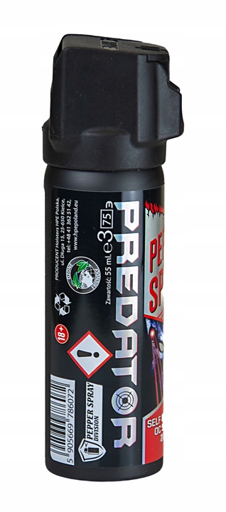 Gaz pieprzowy PREDATOR Strumień 75ml