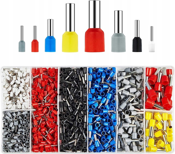 ZACISKARKA PRASKA SZCZYPCE DO KONEKTORÓW KOŃCÓWEK 1200 TULEJEK