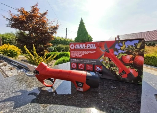 SEKATOR AKUMULATOROWY KOWADEŁKOWY NOŻYCE OGRODOWE ELEKTRYCZNE 2X BATERIA