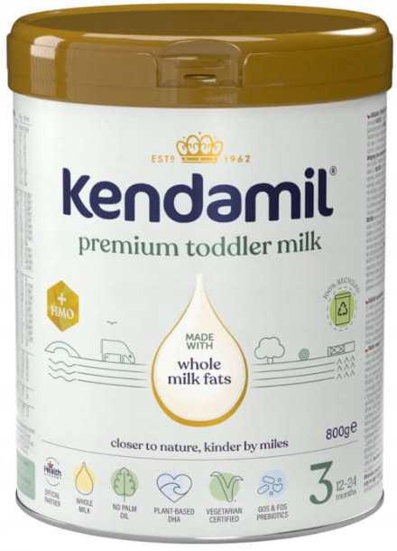 KENDAMIL 3 bez oleju rybiego i palmowego DHA dla juniora HMO+ 800g