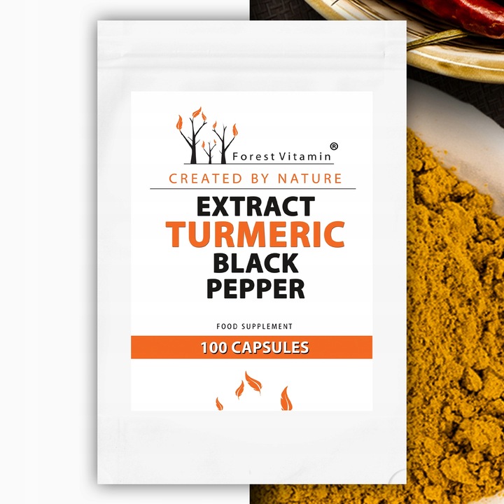 KURKUMINA PIPERYNA MOCNA STANDARYZACJA KURKUMA 100