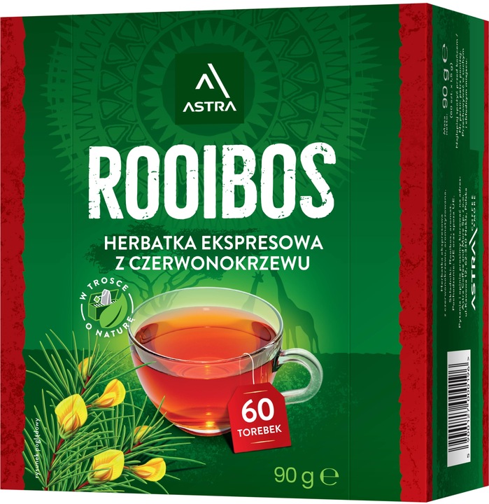 Astra Rooibos 60 torebek herbata ekspresowa czerwonokrzew
