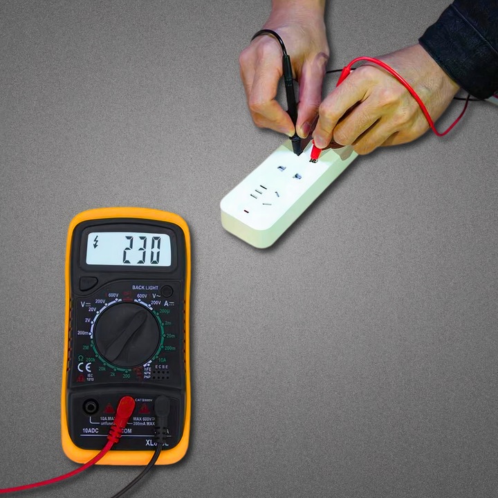 PROFESJONALNY MIERNIK PRĄDU DO MIERZENIA AMPEROMIERZ CYFROWY LCD UNIWERSALN