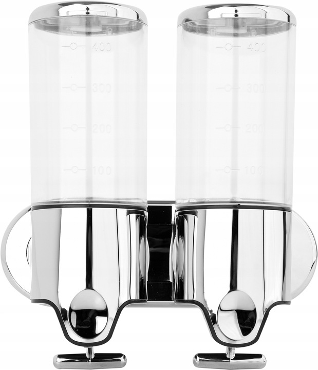 Ręczne dozownik do mydła naścienny Fala 1000 ml chrom