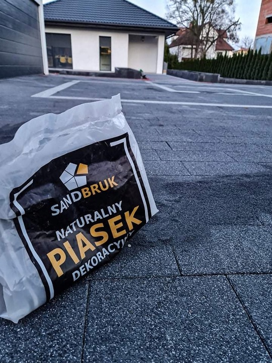 Suchy Piasek Bazaltowy Fuga Zasypka Grafit Do Kostki Brukowej 0-1mm