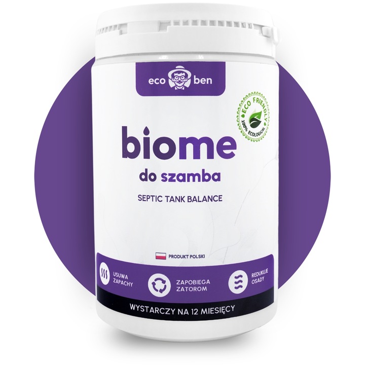 Bakterie do szamba BIOME Preparat do oczyszczalni ZAPACH TŁUSZCZ 1KG