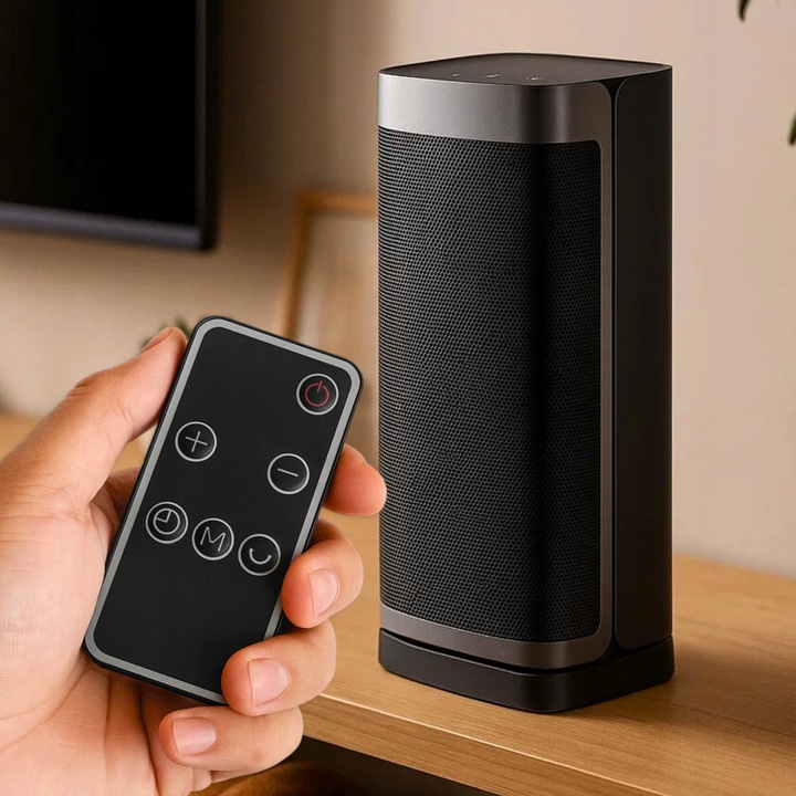 Termowentylator Farelka Cichy 2000W + Timer 4 Tryby Energooszczędny