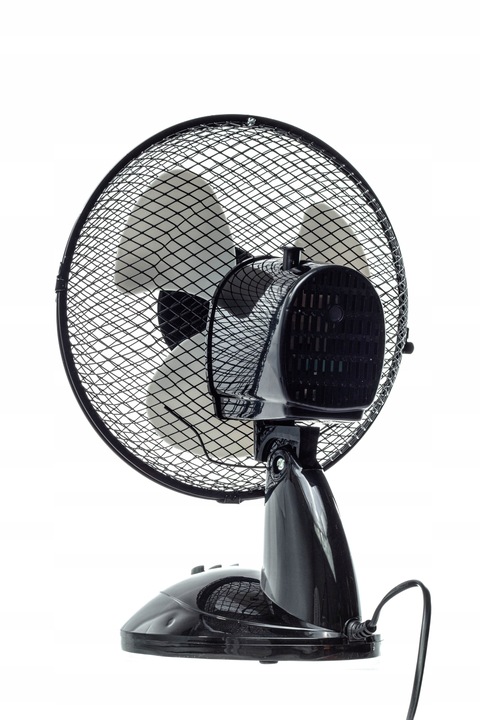 WENTYLATOR WIATRAK STOŁOWY STOJĄCY BIURKOWY OSCYLACJA CICHY MOCNY