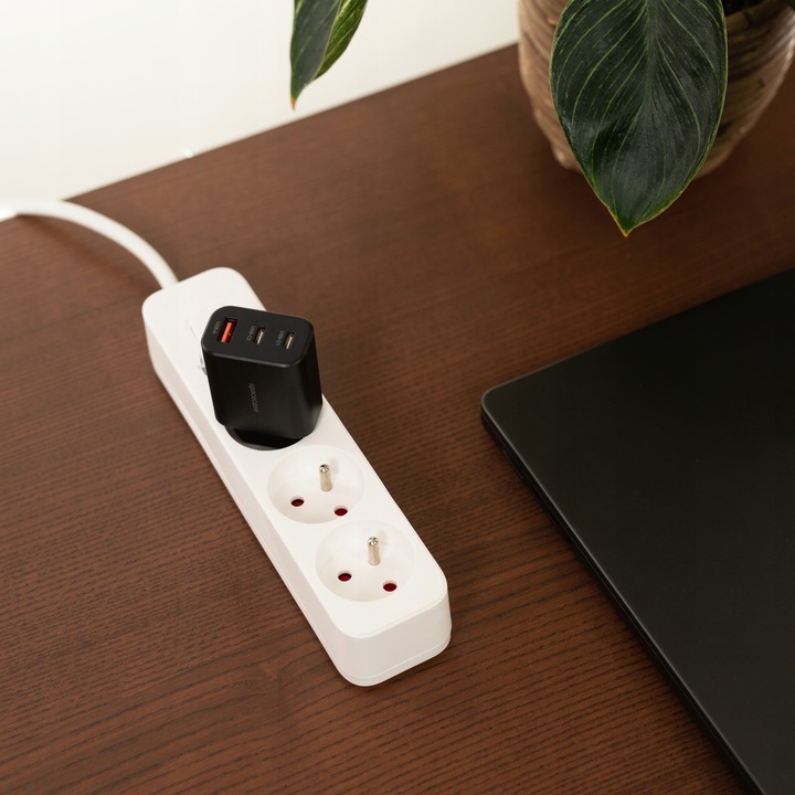 SZYBKA ŁADOWARKA SIECIOWA DO TELEFONU 3X USB USB-C TYP-C 30W QUICK CHARGE