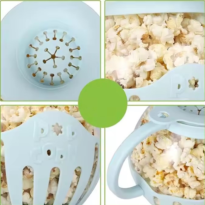 DZBANEK DO ROBIENIA POPCORNU W MIKROFALÓWCE SZKLANY 3w1 POPCORN MAKER