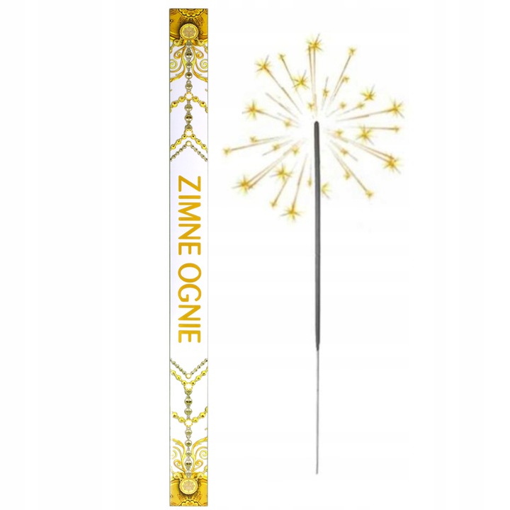 MEGA DŁUGIE ZIMNE OGNIE 70 CM - 150 - SZT WESELE