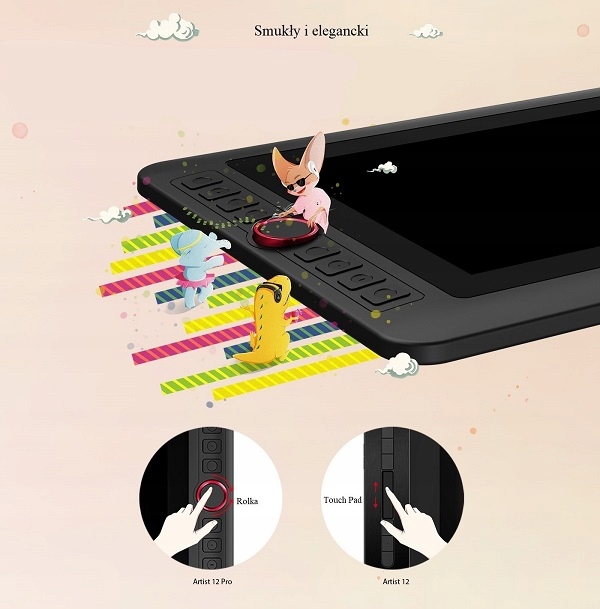 TABLET GRAFICZNY LCD XP-PEN ARTIST 12 PRO 5080 LPI 60° FULL HD DLA GRAFIKA