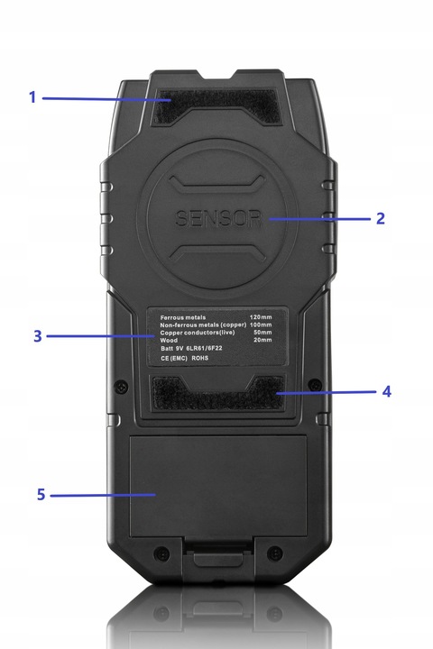 WYKRYWACZ PRZEWODÓW KABLI DETEKTOR METALI RUR W ŚCIANIE DREWNA METALU