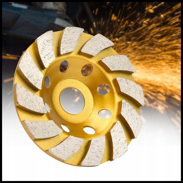 ZESTAW TARCZA DWUSEGMENTOWA TARCZA TURBO DO BETONU 125MM TARCZ GARNKOWYCH