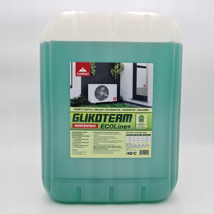 GLIKOL PROPYLENOWY EKO POMPY CIEPŁA -70°C 20L