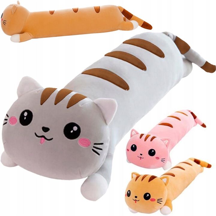 DŁUGI kot KOTEK poduszka MASKOTKA PLUSZAK 70cm