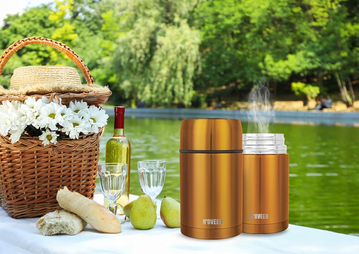 TERMOS OBIADOWY POJEMNIK NA ZUPĘ 600 ML JEDZENIE NA LODY DO MENAŻKA