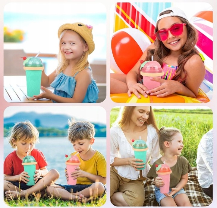 SLUSHY KUBEK DO ROBIENIA LODÓW SORBETÓW SLUSHY GRANITY KOLORY